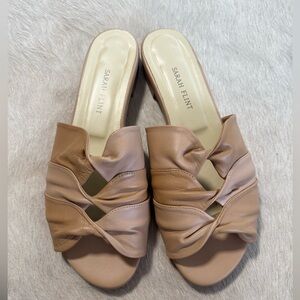 Sarah Flint Tan Leather Slides Sandals Made in Italy
Like New Euro 40 US 9 9.5